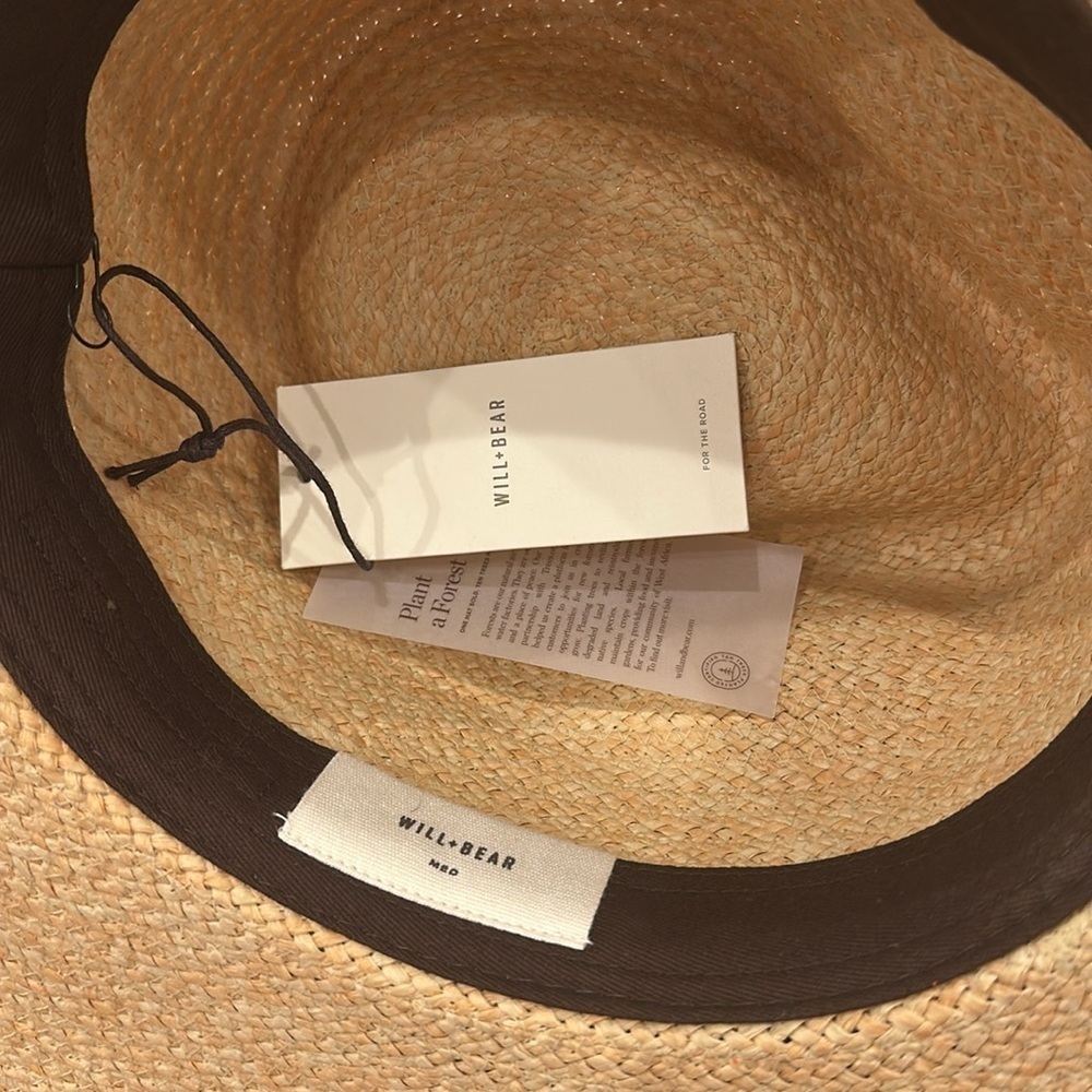 NWT Will + Bear Sawyer Sand Medium Brim Straw Hat Unisex - Picture 11 of 14